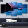 Sunrise Over San Juan De Gaztelugatxe Spain - Space 5 Panel Canvas Art Wall Decor