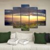 Sunrise Valley 01 - Nature 5 Panel Canvas Art Wall Decor