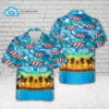 Sunset Airbus A380 Full Print Hawaiian Shirt