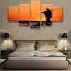 Sunset Hunting - Hunting 5 Panel Canvas Art Wall Decor