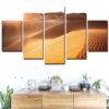Sunshine Desert - Nature 5 Panel Canvas Art Wall Decor