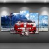 Super Car 02 - Automative 5 Panel Canvas Art Wall Decor
