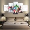 Super Heroes - Dc 5 Panel Canvas Art Wall Decor