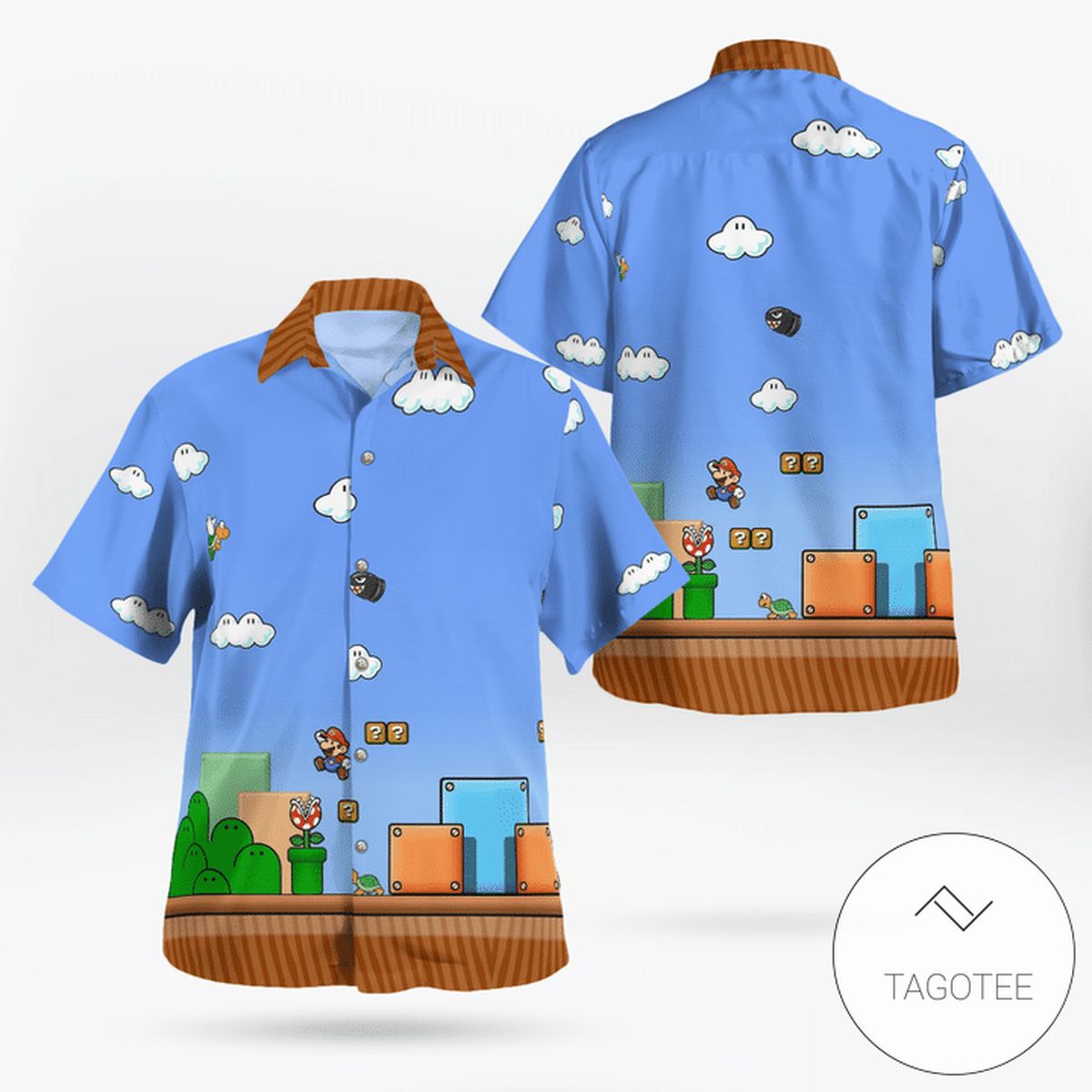Super Mario Game Hawaiian Shirt Super Mario Game Hawaiian Shirt