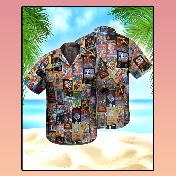 Super Mario Nintendo Hawaiian Shirt Super Mario Nintendo Hawaiian Shirt