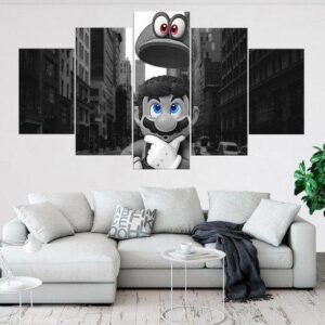 Super Mario - Gaming 5 Panel Canvas Art Wall Decor
