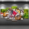 Super Motorcycle - Auotmative 5 Panel Canvas Art Wall Decor