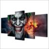 Super Villain - Joker - Dc 5 Panel Canvas Art Wall Decor