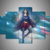 Supergirl 1 - Dc 5 Panel Canvas Art Wall Decor