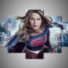 Supergirl 2 - Dc 5 Panel Canvas Art Wall Decor