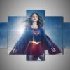 Supergirl 3 - Dc 5 Panel Canvas Art Wall Decor