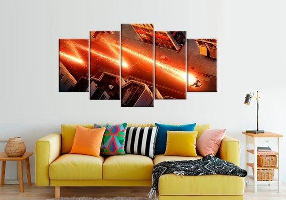 Superhero Dc Comics: Flash - Dc 5 Panel Canvas Art Wall Decor Superhero Dc Comics: Flash - Dc 5 Panel Canvas Art Wall Decor