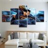 Superman 04- Dc 5 Panel Canvas Art Wall Decor
