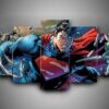 Superman 1 - Dc 5 Panel Canvas Art Wall Decor