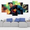Superman 11 - Dc 5 Panel Canvas Art Wall Decor