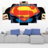 Superman 12 - Dc 5 Panel Canvas Art Wall Decor