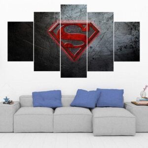 Superman 13 - Dc 5 Panel Canvas Art Wall Decor