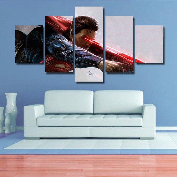 Superman 30 - Dc 5 Panel Canvas Art Wall Decor Superman 30 - Dc 5 Panel Canvas Art Wall Decor