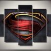 Superman 9 - Movie 5 Panel Canvas Art Wall Decor