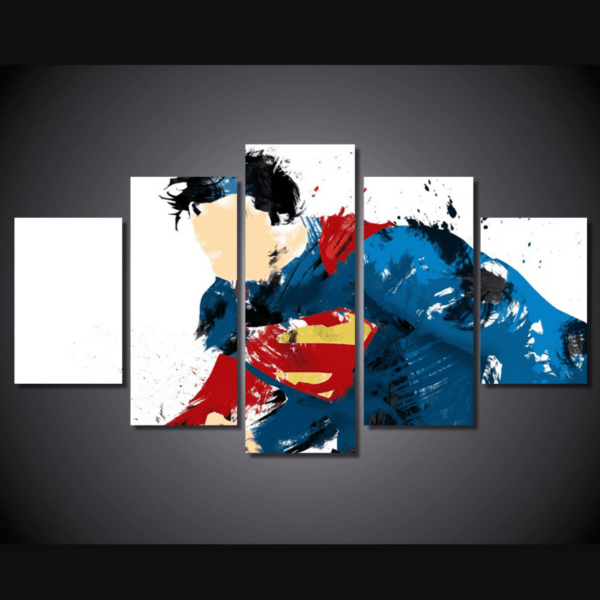 Superman DC - 5 Panel Canvas Art Wall Decor Superman DC - 5 Panel Canvas Art Wall Decor