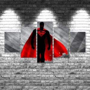 Superman - Famous Person 5 Panel Canvas Art Wall Decor