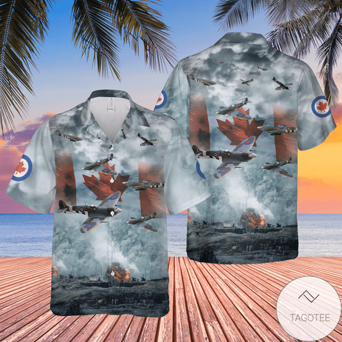 Supermarine Spitfire Hawaiian Shirt Supermarine Spitfire Hawaiian Shirt