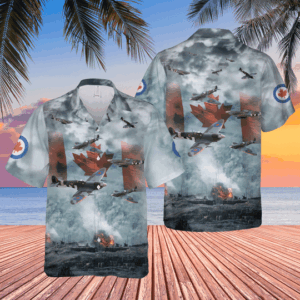 Supermarine Spitfire Short Sleeve Hawaiian Shirt