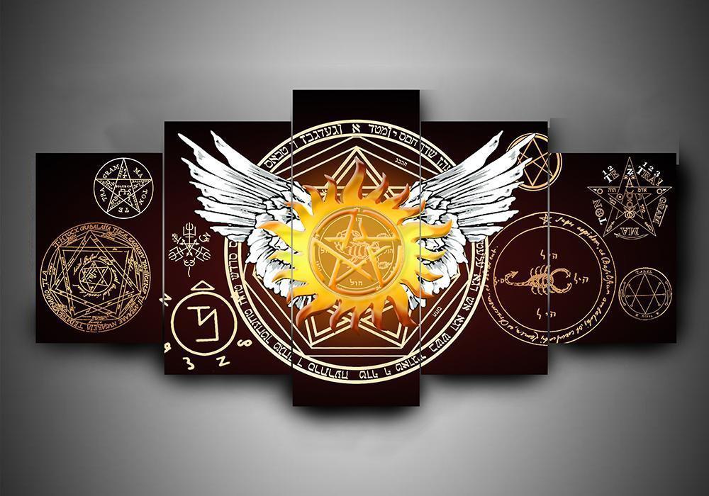 Supernatural 1 - Movie 5 Panel Canvas Art Wall Decor-CV Supernatural 1 - Movie 5 Panel Canvas Art Wall Decor-CV