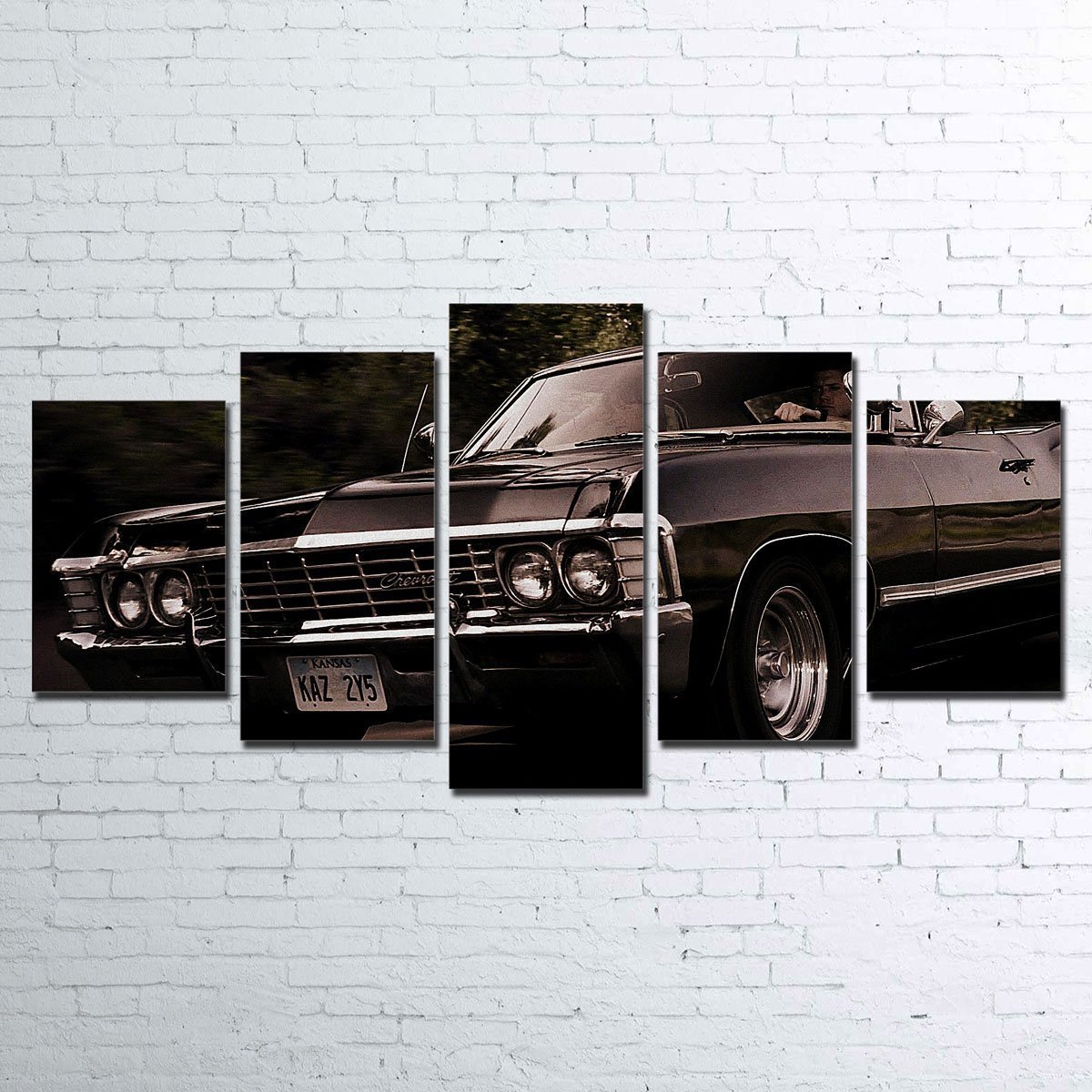 Supernatural Impala - Automotive 5 Panel Canvas Art Wall Decor Supernatural Impala - Automotive 5 Panel Canvas Art Wall Decor