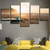 Surf Beach - Nature 5 Panel Canvas Art Wall Decor
