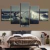 Surfing 11 - Sport 5 Panel Canvas Art Wall Decor