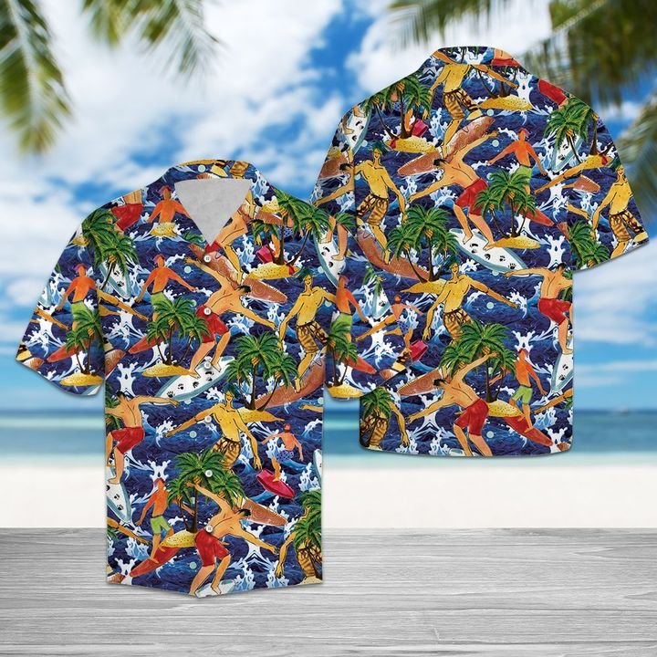 Surfing Lover Hawaiian Shirt Summer Button Up Surfing Lover Hawaiian Shirt Summer Button Up