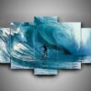 Surfing - Sport 5 Panel Canvas Art Wall Decor