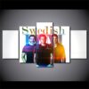 Swedish House Mafia Axwell - Music 5 Panel Canvas Art Wall Decor