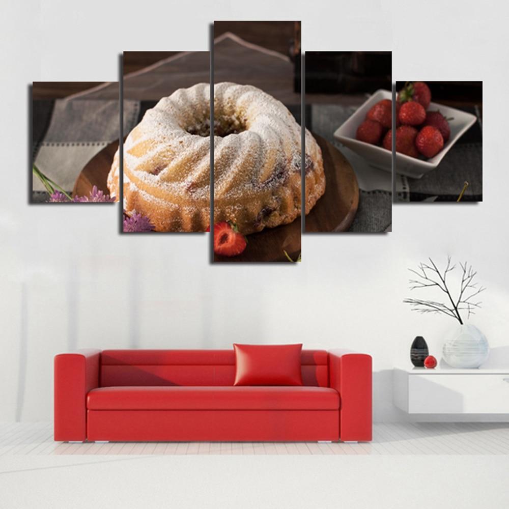 Sweetmeats Food 1 - Kitchen 5 Panel Canvas Art Wall Decor Sweetmeats Food 1 - Kitchen 5 Panel Canvas Art Wall Decor