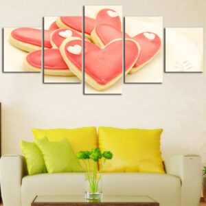 Sweetmeats Food 3 - Kitchen 5 Panel Canvas Art Wall Decor