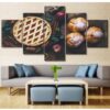 Sweetmeats Food 4 - Kitchen 5 Panel Canvas Art Wall Decor