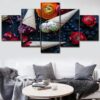Sweetmeats Food - Kitchen 5 Panel Canvas Art Wall Decor