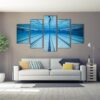 Swimming Pool - Nature 5 Panel Canvas Art Wall Decor