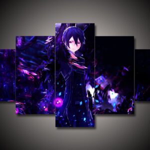 Sword Art Online - Sao 3 - Anime 5 Panel Canvas Art Wall Decor