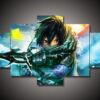 Sword Art Online - Sao 5 - Anime 5 Panel Canvas Art Wall Decor