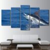 Swordfish Fishing - Fishing 5 Panel Canvas Art Wall Decor
