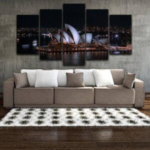 Sydney Australia - Nature 5 Panel Canvas Art Wall Decor