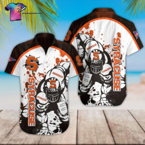 Syracuse Orange Football Player Hawaiian Shirt