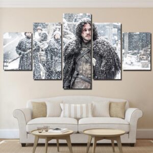 TV Play Game Of Thrones - Movie 5 Panel Canvas Art Wall Decor
