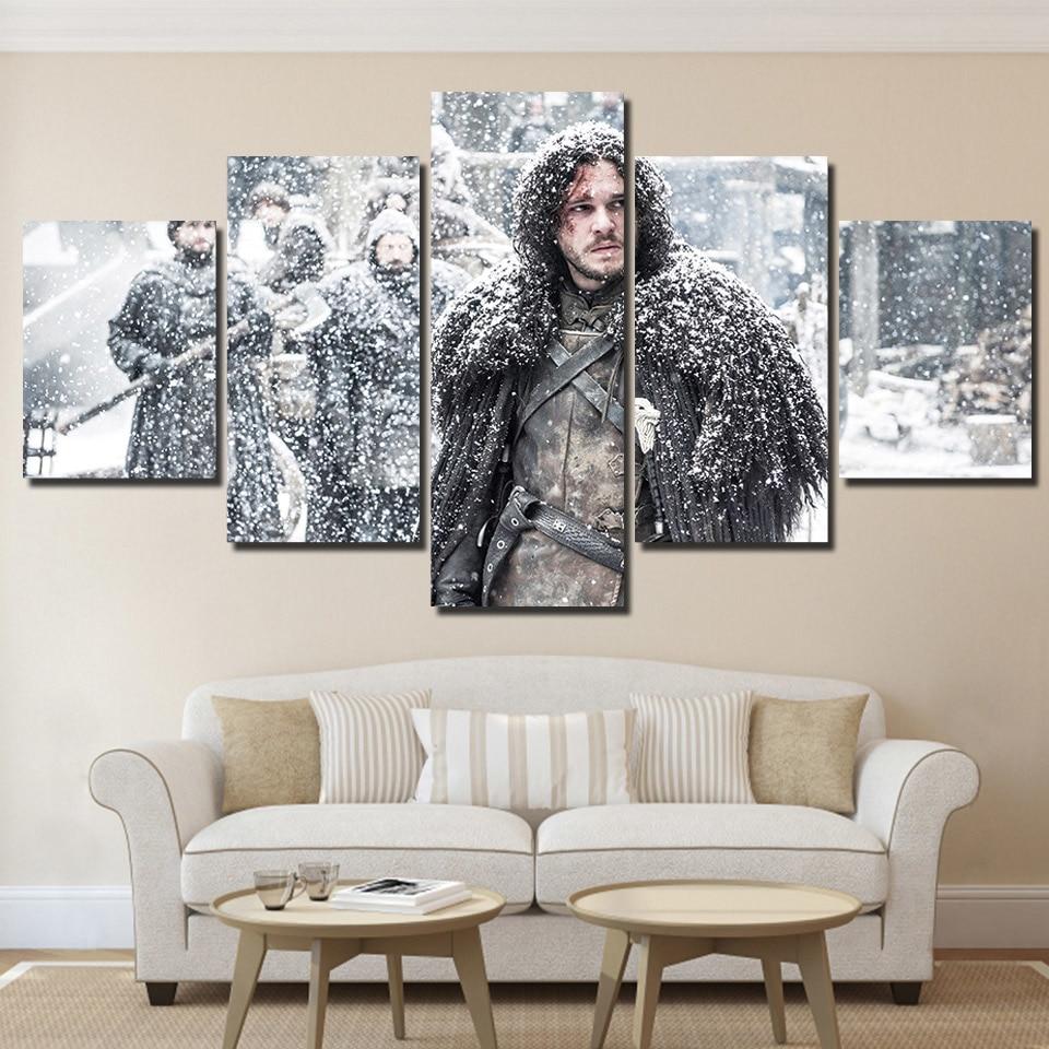 TV Play Game Of Thrones - Movie 5 Panel Canvas Art Wall Decor TV Play Game Of Thrones - Movie 5 Panel Canvas Art Wall Decor