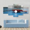 Table Tennis Ball And Bat - Sport 5 Panel Canvas Art Wall Decor