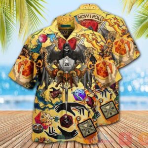 Take A Chance And Roll The Dice Edition Death Skull Hawaiian Shirt