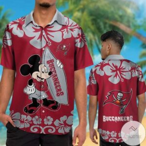 Tampa Bay Buccaneers & Mickey Mouse Hawaiian Shirt