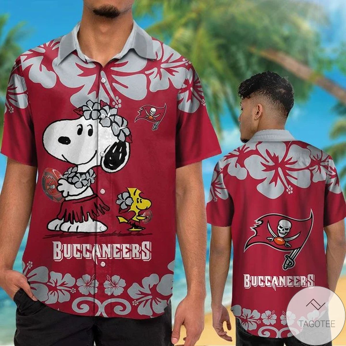 Tampa Bay Buccaneers & Snoopy Hawaiian Shirt Tampa Bay Buccaneers & Snoopy Hawaiian Shirt